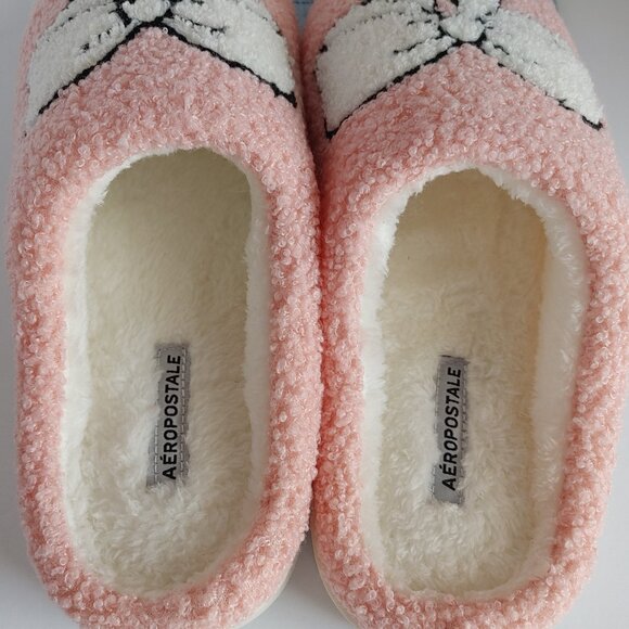 Pink Cozy Slippers with Bow - Women's Size Med. 7-8 NWT - Picture 13 of 15